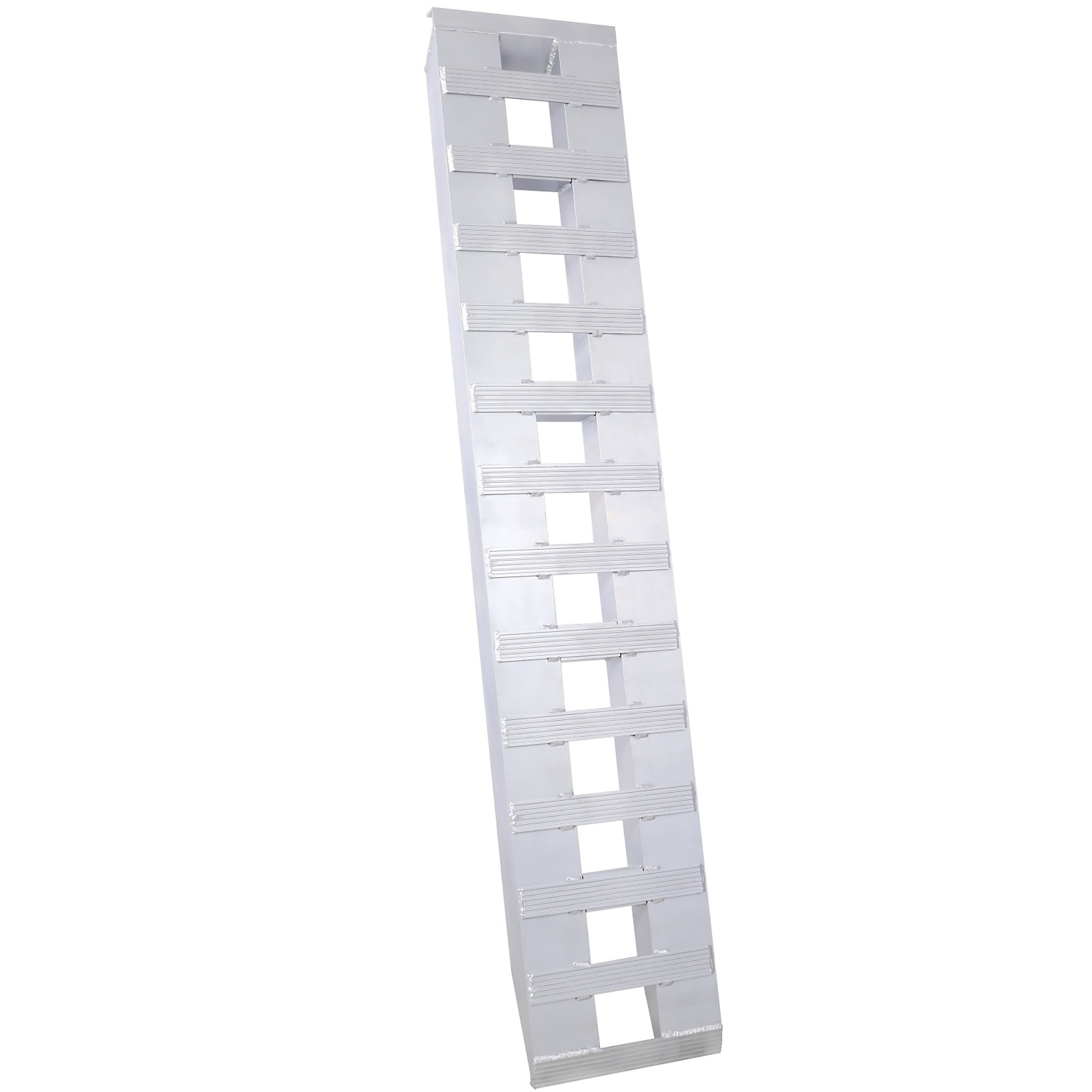 BlackTeck Heavy-Duty Loading Ramps — 6600-Lb. Capacity, Aluminum Alloy, Non-Slip, Silver, 1 Pair, Model# N2-104162